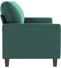 3-Sitzer-Sofa Dunkelgrün 180 cm Samt