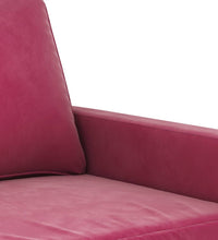 3-Sitzer-Sofa Weinrot 180 cm Samt