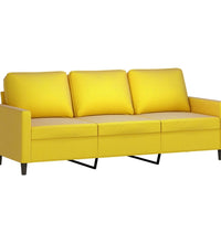 3-Sitzer-Sofa Gelb 180 cm Samt