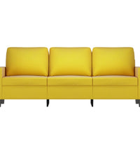3-Sitzer-Sofa Gelb 180 cm Samt
