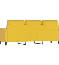 3-Sitzer-Sofa Gelb 180 cm Samt