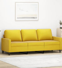3-Sitzer-Sofa Gelb 180 cm Samt