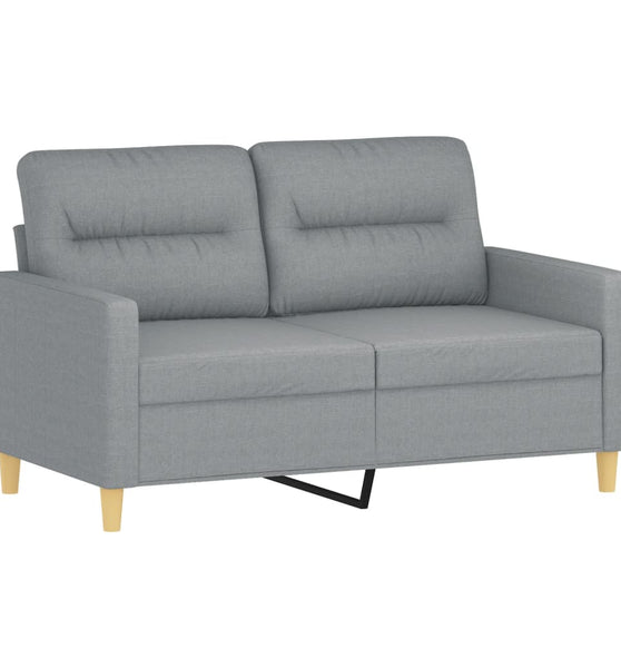 2-Sitzer-Sofa Hellgrau 120 cm Stoff