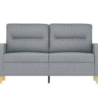2-Sitzer-Sofa Hellgrau 120 cm Stoff