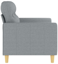 2-Sitzer-Sofa Hellgrau 120 cm Stoff