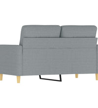 2-Sitzer-Sofa Hellgrau 120 cm Stoff