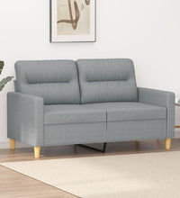 2-Sitzer-Sofa Hellgrau 120 cm Stoff