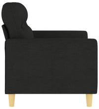 2-Sitzer-Sofa Schwarz 120 cm Stoff