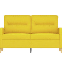 2-Sitzer-Sofa Hellgelb 120 cm Stoff