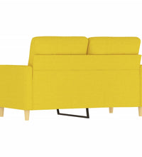 2-Sitzer-Sofa Hellgelb 120 cm Stoff