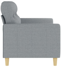2-Sitzer-Sofa Hellgrau 140 cm Stoff