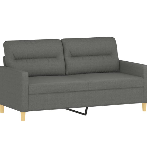2-Sitzer-Sofa Dunkelgrau 140 cm Stoff