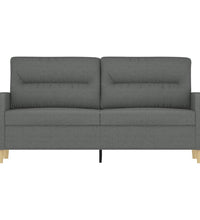 2-Sitzer-Sofa Dunkelgrau 140 cm Stoff