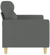 2-Sitzer-Sofa Dunkelgrau 140 cm Stoff