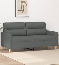 2-Sitzer-Sofa Dunkelgrau 140 cm Stoff