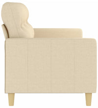 3-Sitzer-Sofa Creme 180 cm Stoff