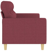 3-Sitzer-Sofa Weinrot 180 cm Stoff