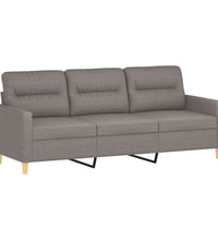 3-Sitzer-Sofa Taupe 180 cm Stoff