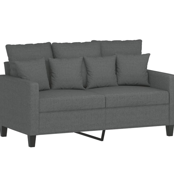 2-Sitzer-Sofa Dunkelgrau 120 cm Stoff