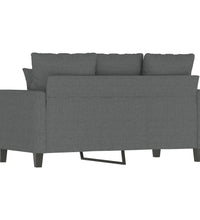 2-Sitzer-Sofa Dunkelgrau 120 cm Stoff