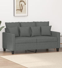 2-Sitzer-Sofa Dunkelgrau 120 cm Stoff