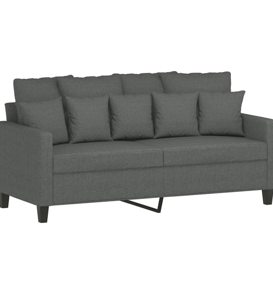 2-Sitzer-Sofa Dunkelgrau 140 cm Stoff