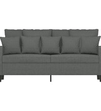 2-Sitzer-Sofa Dunkelgrau 140 cm Stoff
