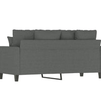 2-Sitzer-Sofa Dunkelgrau 140 cm Stoff