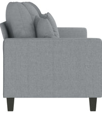 3-Sitzer-Sofa Hellgrau 180 cm Stoff
