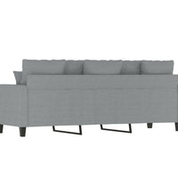 3-Sitzer-Sofa Hellgrau 180 cm Stoff