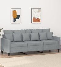 3-Sitzer-Sofa Hellgrau 180 cm Stoff