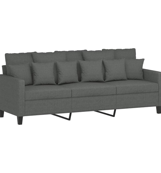 3-Sitzer-Sofa Dunkelgrau 180 cm Stoff