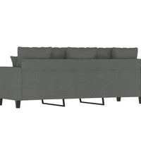 3-Sitzer-Sofa Dunkelgrau 180 cm Stoff