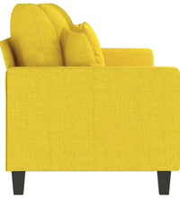 3-Sitzer-Sofa Hellgelb 180 cm Stoff