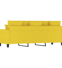 3-Sitzer-Sofa Hellgelb 180 cm Stoff