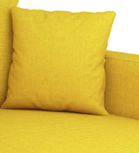 3-Sitzer-Sofa Hellgelb 180 cm Stoff