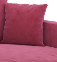 2-Sitzer-Sofa Weinrot 140 cm Samt