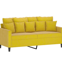 2-Sitzer-Sofa Gelb 140 cm Samt