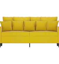 2-Sitzer-Sofa Gelb 140 cm Samt