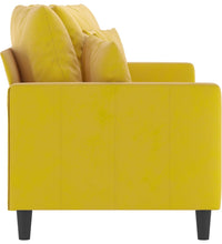 2-Sitzer-Sofa Gelb 140 cm Samt