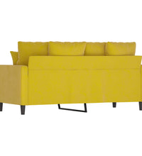 2-Sitzer-Sofa Gelb 140 cm Samt