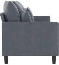 3-Sitzer-Sofa Dunkelgrau 180 cm Samt