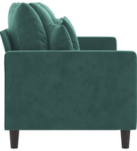 3-Sitzer-Sofa Dunkelgrün 180 cm Samt
