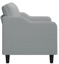 2-Sitzer-Sofa Hellgrau 120 cm Stoff