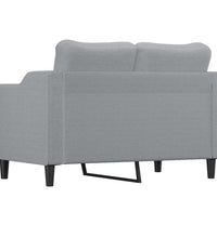 2-Sitzer-Sofa Hellgrau 120 cm Stoff