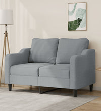 2-Sitzer-Sofa Hellgrau 120 cm Stoff