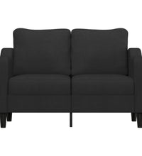 2-Sitzer-Sofa Schwarz 120 cm Stoff