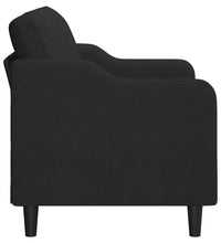 2-Sitzer-Sofa Schwarz 120 cm Stoff