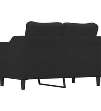 2-Sitzer-Sofa Schwarz 120 cm Stoff