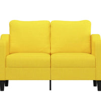 2-Sitzer-Sofa Hellgelb 120 cm Stoff